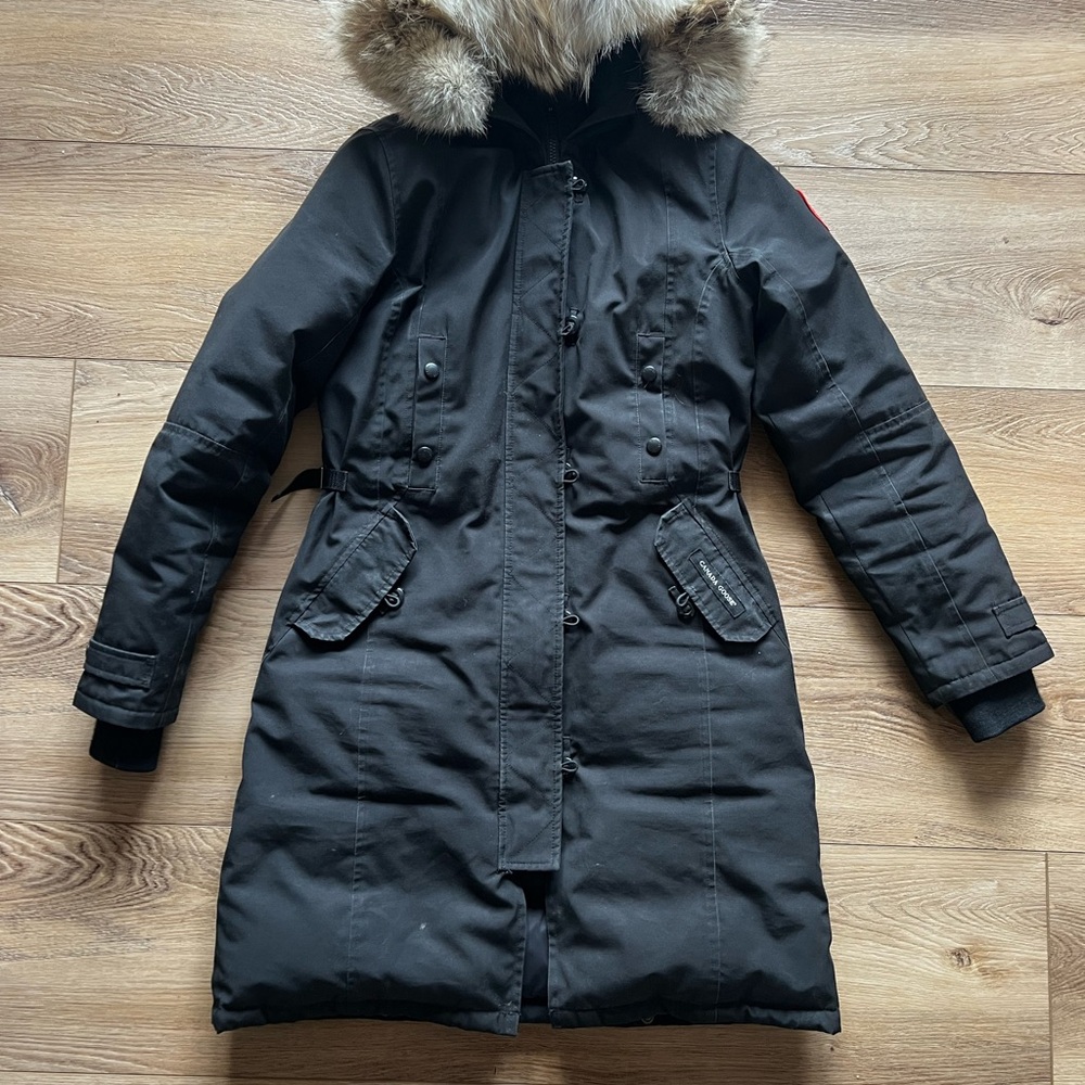 Canada Goose Black Ski Jacket with Fur Hood